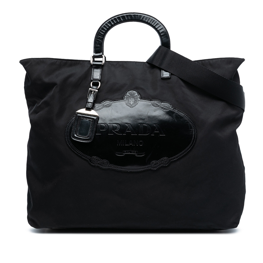 Pre-Loved Prada Tessuto Canapa Logo Satchel